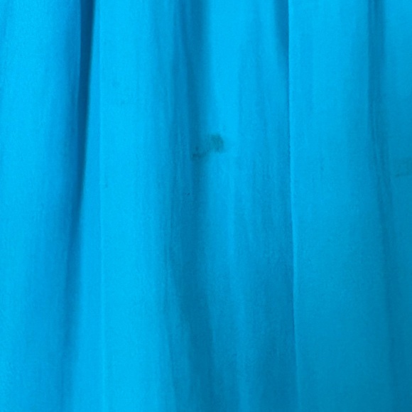 Calypso St. Barth Anima Smocked Vibrant Turquoise Breezy A-Line Skirt Size XS - Picture 8 of 13